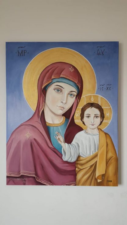 Meryem ve İsa reprodüksiyon yağlıboya tablo