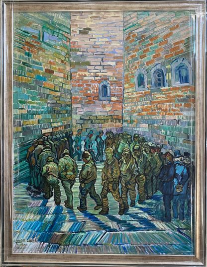 Van Gogh Prisoners Reprodüksiyon yağlıboya tablo ZSK