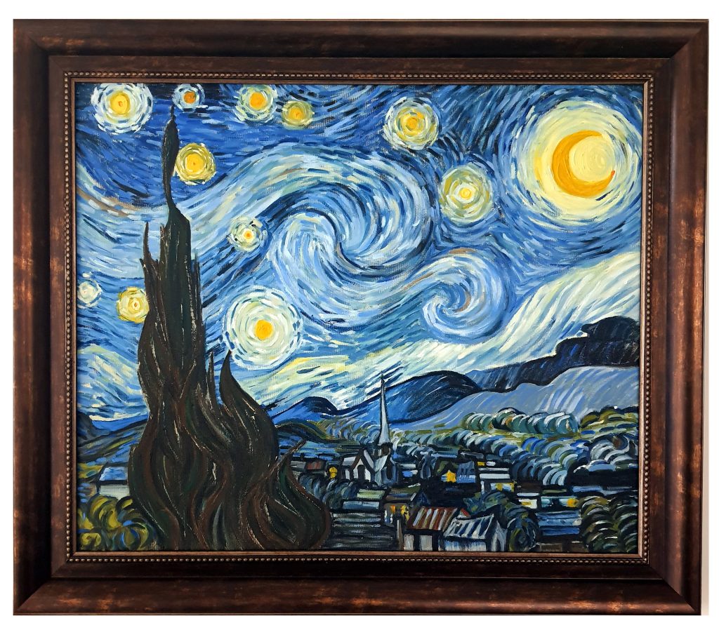 Van Gogh Yıldızlı Gece yağlıboya tablo ZSK Reprodüksiyon